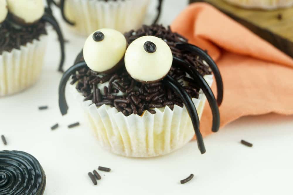 Spinnen cupcakes voor Halloween - Elien&amp;#39;s cuisine