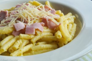 macaroni met ham en courgettesaus-2
