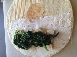Quesadillas met kip en spinazie-1