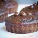 Chocolade-courgette cakejes
