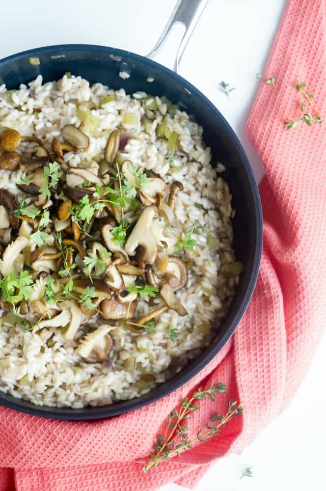 Risotto met paddenstoelen + review Kitchenaid Sauteerpan Elien's Cuisine