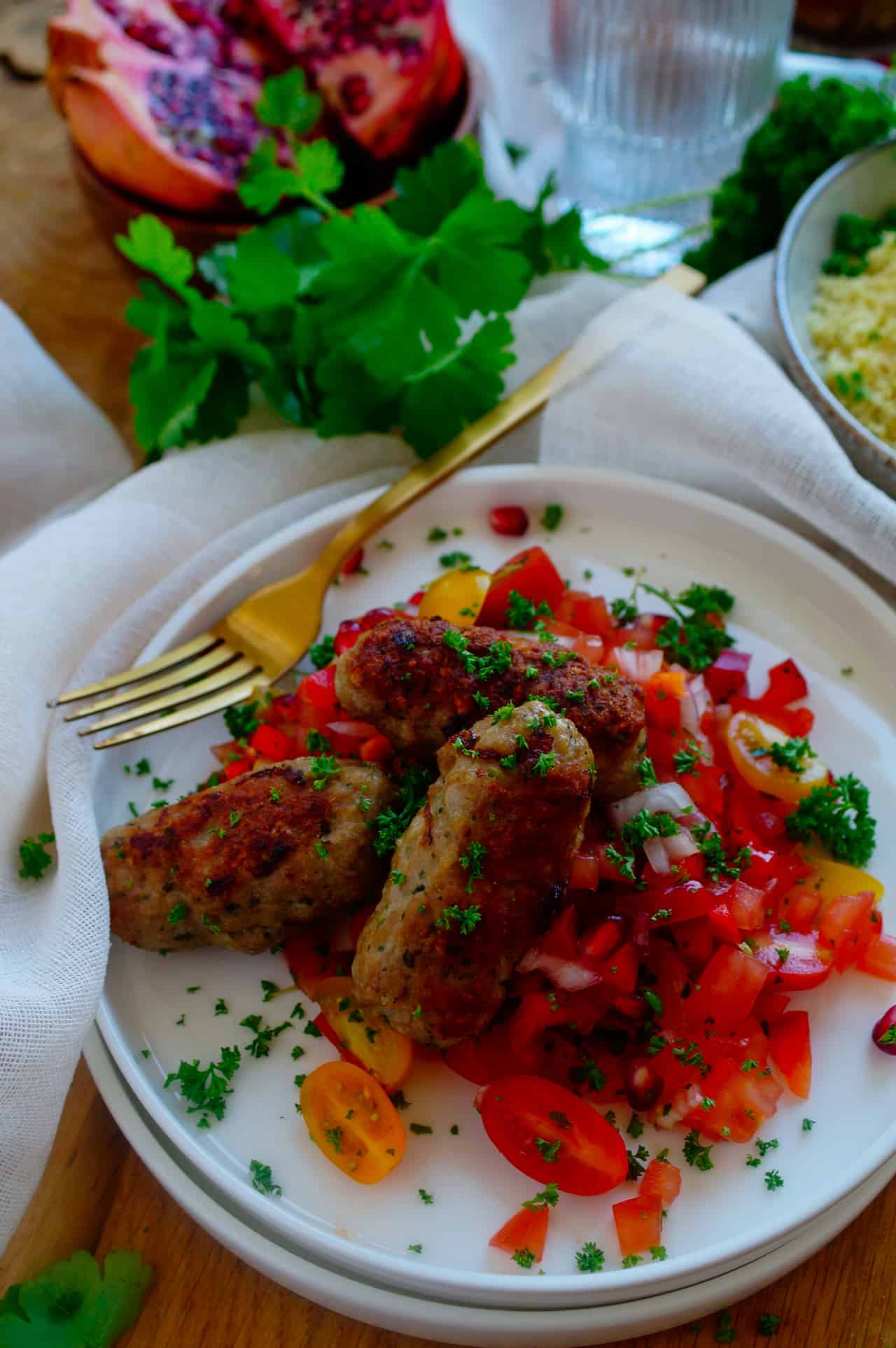 Tomatensalade met granaatappel Elien's Cuisine