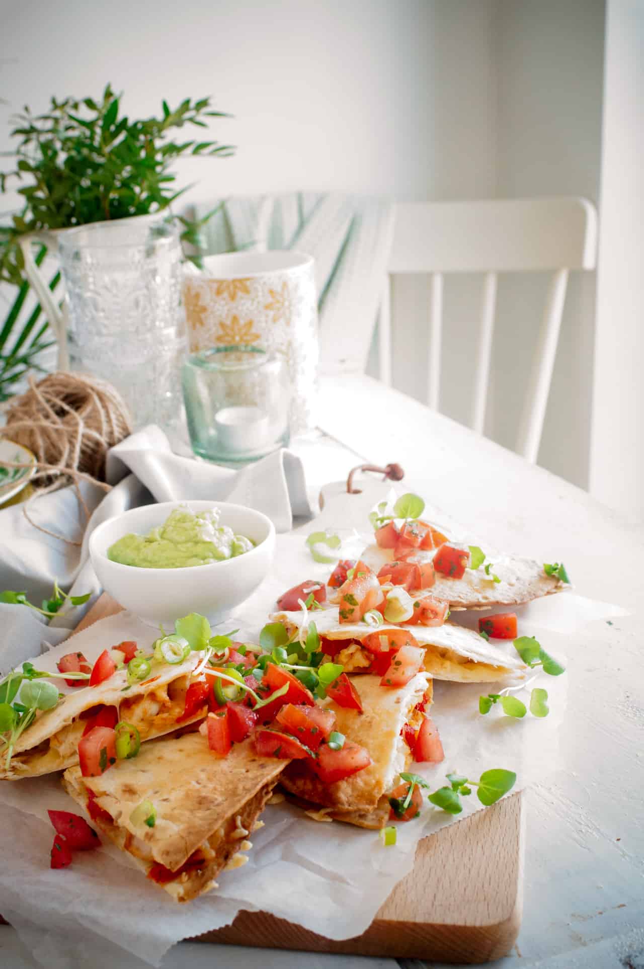 Quesadilla met kip en guacamole Elien's Cuisine