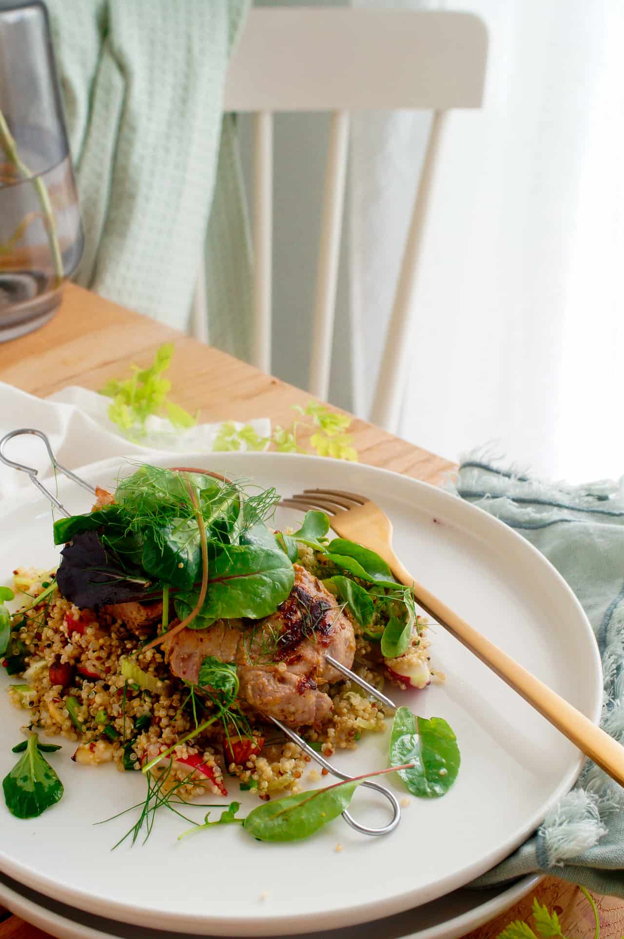 Varkenshaasje Met Venkel En Quinoa Salade Elien S Cuisine