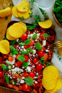 Nachos met kip