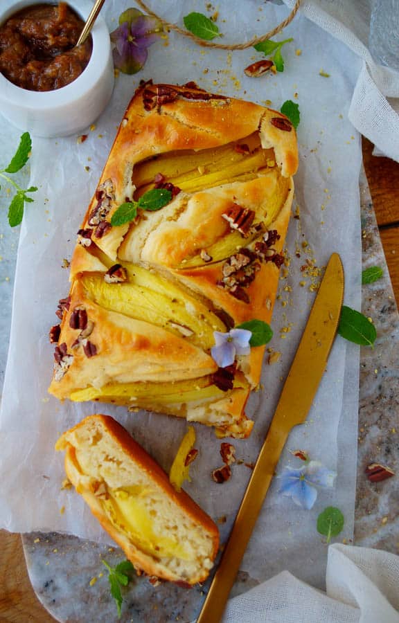 Pannenkoek uit de oven met mango